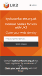 Mobile Screenshot of kyokutankarate.org.uk